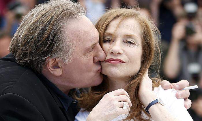 Mit Isabelle Huppert beim Filmfestival in Cannes 2015