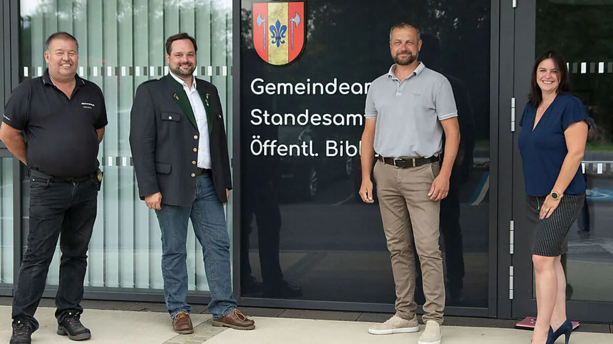 Franz Grießler (SPÖ), Georg Thünauer (ÖVP), Robert Tulnik (WIR) und Michaela Reisinger (FPÖ)