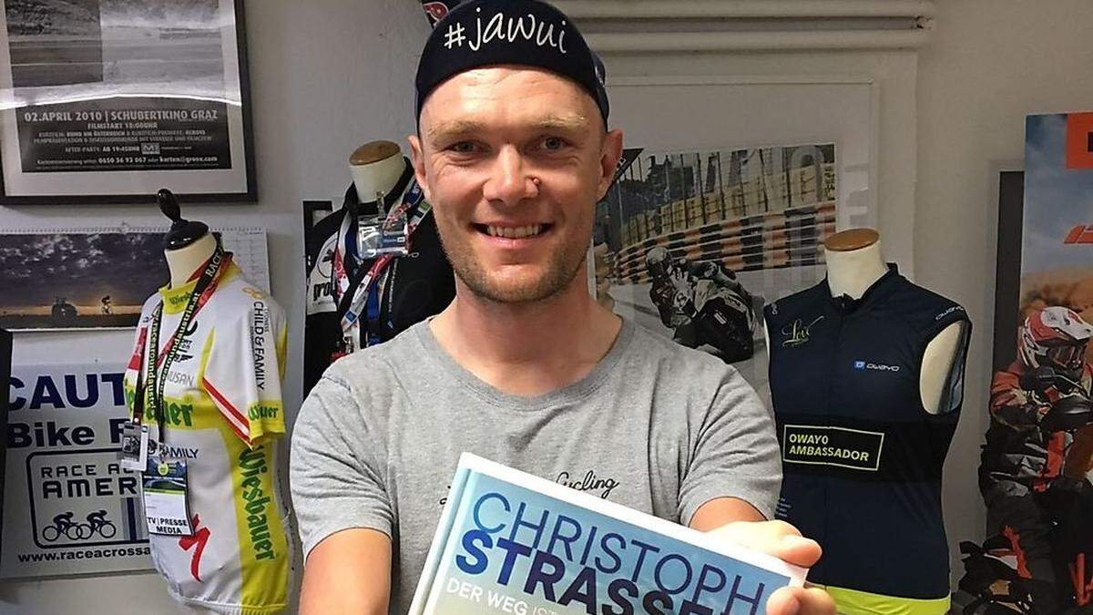 Christoph Strasser steht bei den Voitsberger Gesundheitstagen am Podium