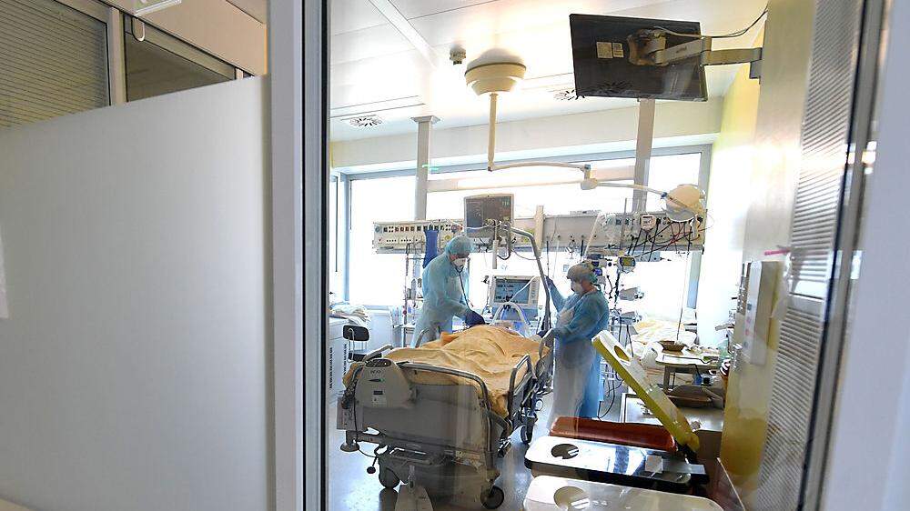 Intensivstation eines österreichischen Krankenhauses