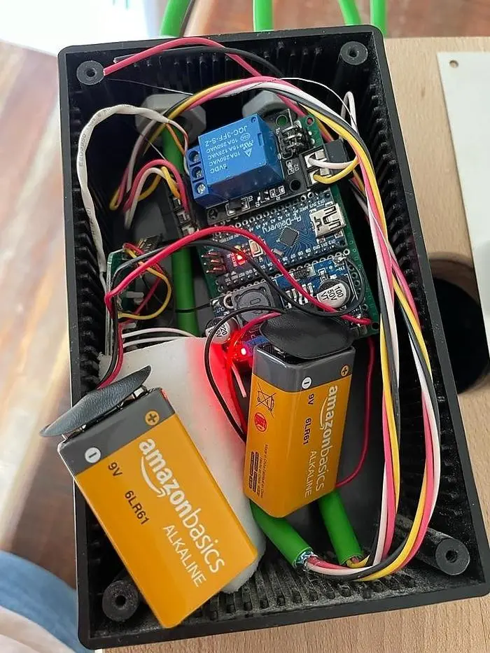 Innenleben des Sammelgerätes