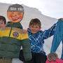 Fast echt: Holzfans für die Biathlon-Junioren- Weltmeisterschaft in Obertilliach 