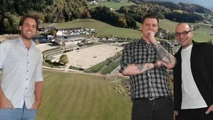Gehen getrennte Wege: Reiterhof-Chef Andreas Stückler verabschiedet sich von Küchenchef Ralph Kollnitzer und Restaurantleiter Patrick Kranl (von links)