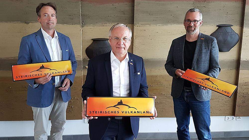 Jury-Vorsitzender Christian Krotscheck, Vulkanlandobmann Josef Ober, Geschäftsführer Michael Fend