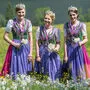 Die amtierende Königin Theresa Rastl mit ihren Prinzessinnen Katharina Zopf und Anna Maria Winter