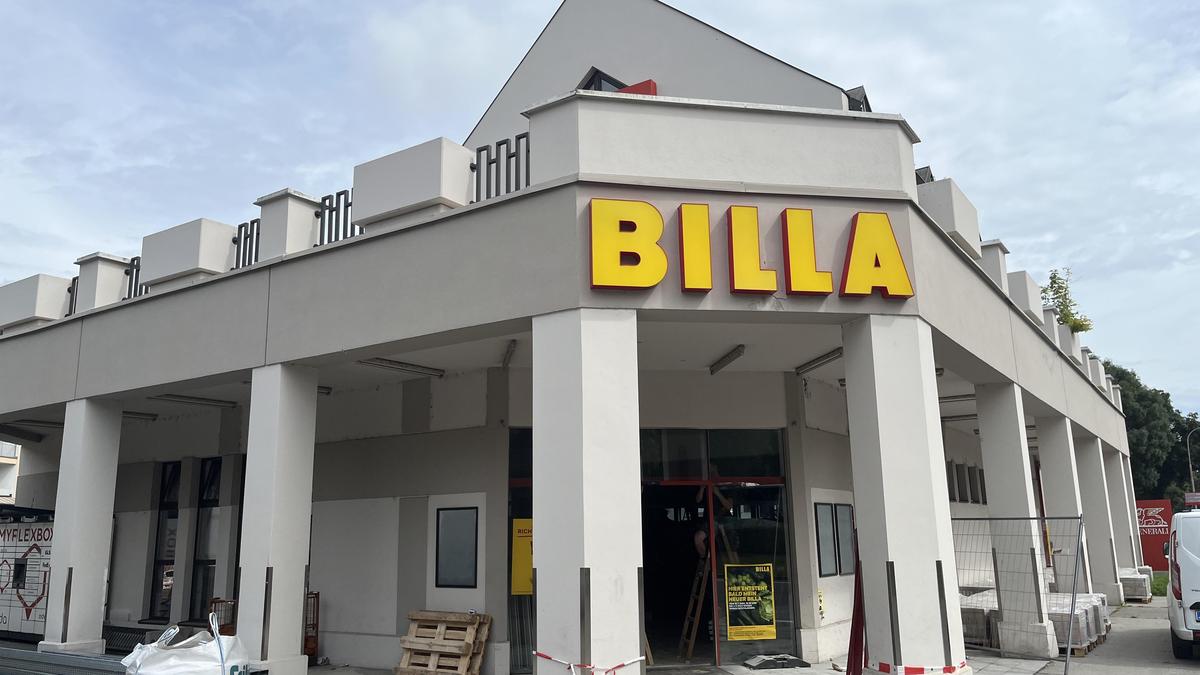 Die Billa-Filiale in der Bahnhofstraße wird großzügig umgebaut