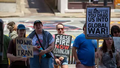 Anti-Kriegsproteste in Cincinnati, Ohio: Der Krieg gegen den Iran ist in den USA äußerst unpopulär