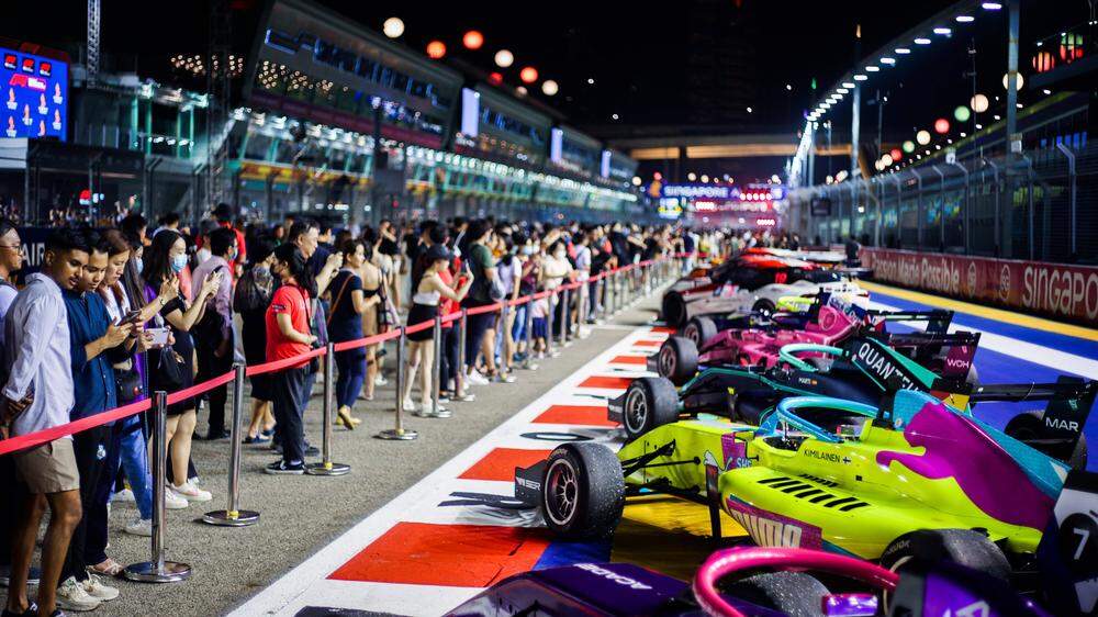 Sport-Bilder des Tages: &quot;W Series&quot; exhibition on the track, piste, during the Formula 1 Singapore Airlines Singapore Grand