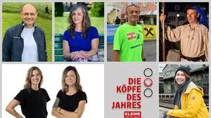 Christian Reicht, Natascha Gangl, Peter Raffler, Günther Maierhofer, Magdalena Puchleitner-Lederer und Daniela Wolf sowie Chrissi Buchmasser freuen sich über Stimmen