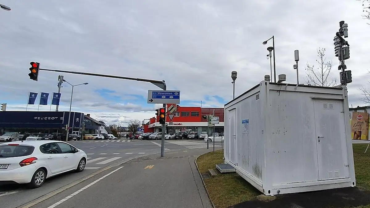 An der verkehrsnahen Messstation in Don Bosco werden traditionell die schlechtesten Luftgüte-Werte in ganz Österreich gemessen
