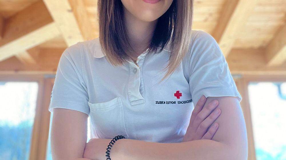 Anna Peuckert engagiert sich beim Roten Kreuz auch für die Jugendarbeit