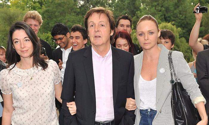 Ein Bild aus früheren Tagen: Paul McCartney mit seinen Töchtern Mary (links) und Stella (rechts)