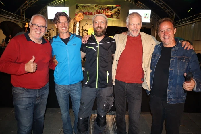Initiator Dietmar "Düppy" Schifferl mit Franz Spöckelberger, Florian Magerle, Matthias Leitner und Karl Schwabe (von rechts)