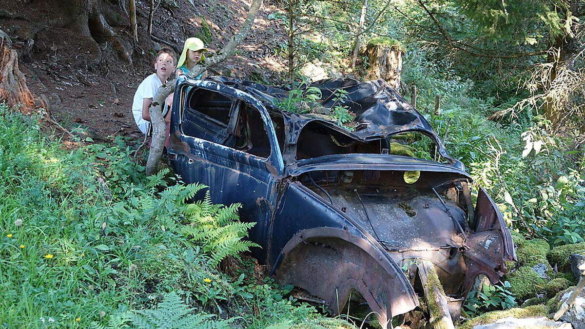 Der größte Fund: Ein alter VW-Käfer