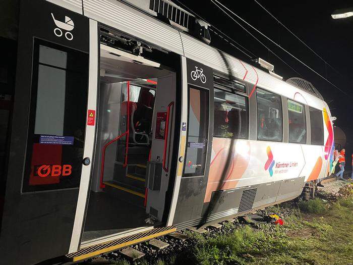 Zwei der vier Passagiere der S-Bahn mussten ins Krankenhaus gebracht werden