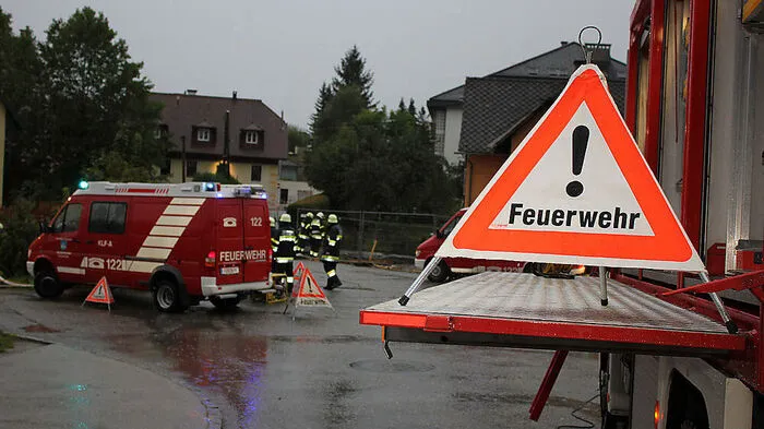 Mehrere Feuerwehren waren an der Tiebel im Einsatz