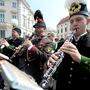 Aufmarsch der Militärmusik auf dem Ballhausplatz