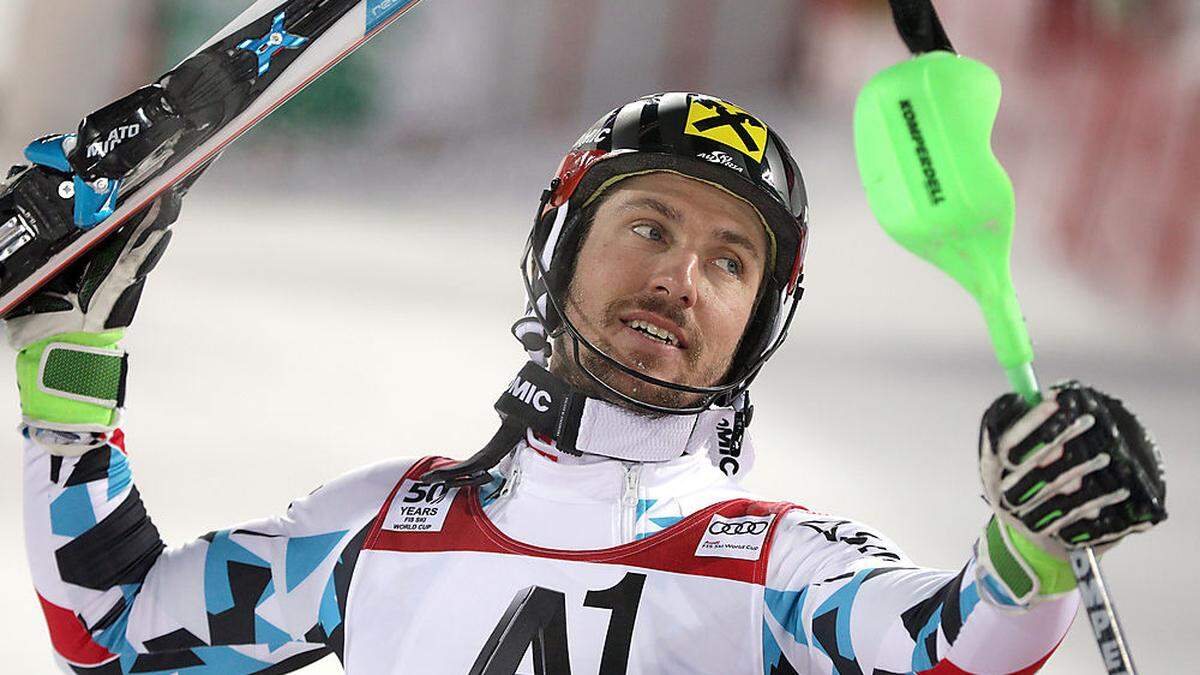 Marcel Hirscher lag in Schladming knapp zurück