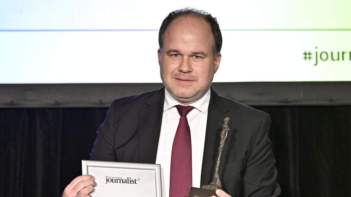 Gerold Riedmann, hier bei der Auszeichnung als Medienmanager des Jahres 2019, wird „Standard“-Chefredakteur. 