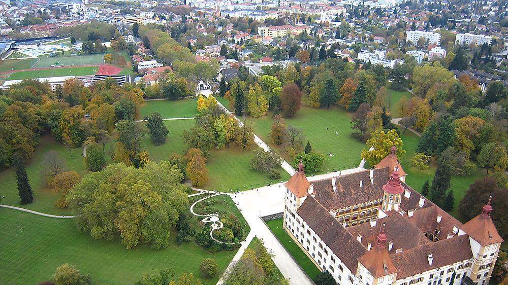 Der große Park um das Schloss Eggenberg bleibt geschlossen. Vorerst