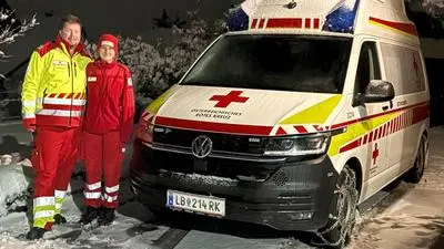 Daniel Pilz und seine Frau Sarah sind ehrenamtliche Sanitäter in Leibnitz