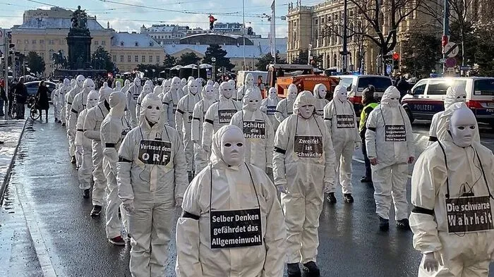 Das winterliche Wien war am Samstag einmal mehr Epizentrum vieler Demonstrierender. 