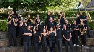 12.07.2024, Schladming, Steiermark, Österreich (Austria): Die Bigband Schladming vor einem Konzert im Rahmen der Mid Europe 2024. 
Fotocredit: Martin Huber