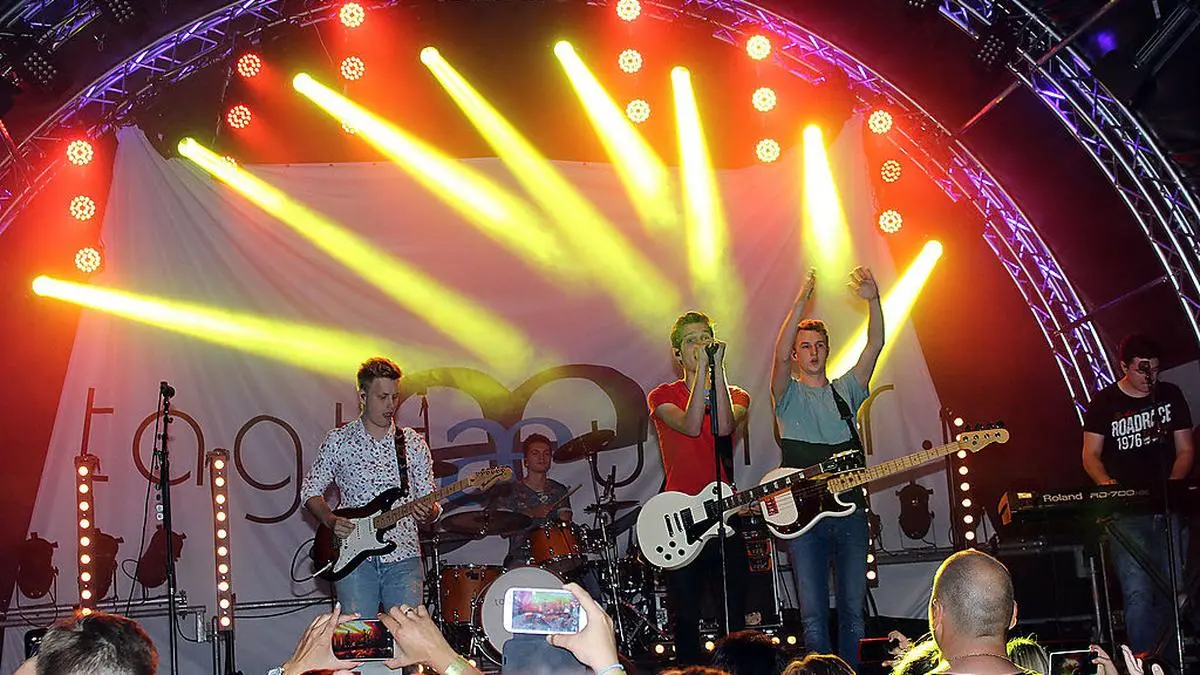 Die Band „Tagträumer“ beim Konzert in Ossiach