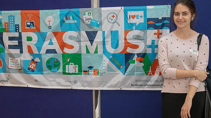 Erasmus-Studentin aus der Ukraine in Klagenfurt