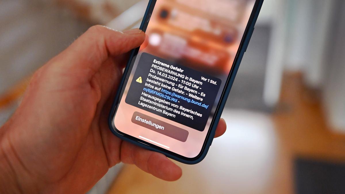 Extreme Gefahr: Solche Probewarnungen wie in Bayern werden ab 9. September auch in der Steiermark verschickt