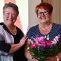 Die Präsidentin der Volkshilfe Steiermark, Barbara Gross, mit der neuen Vorsitzenden Sonja Pilgram 