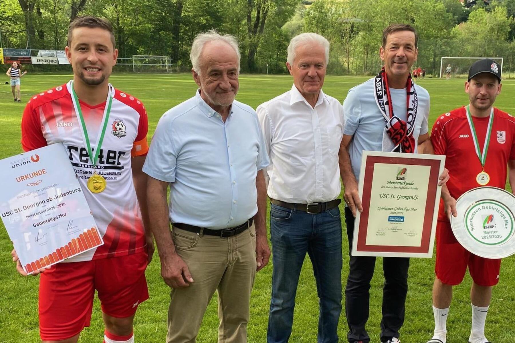 USC St. Georgen ob Judenburg: Meisterparty im Pappelstadion nach Aufstieg in die Unterliga
