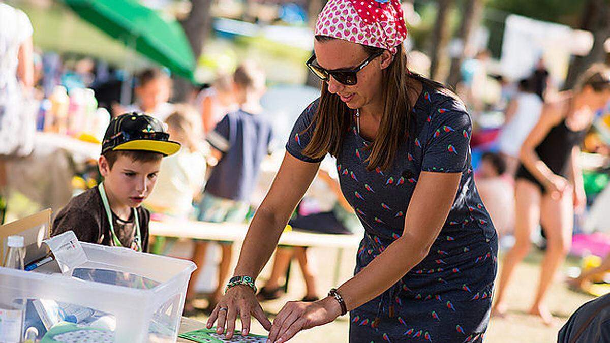 Basteln, musizieren, Spaß haben: Das &quot;Acoustic Lakeside&quot;-Programm bietet für Kinder viel