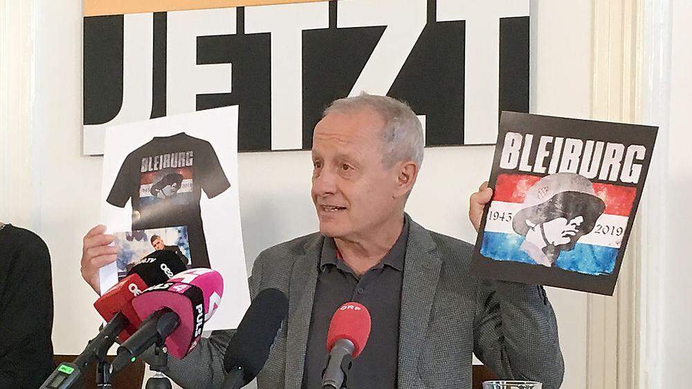 Peter Pilz bei der Pressekonferenz 