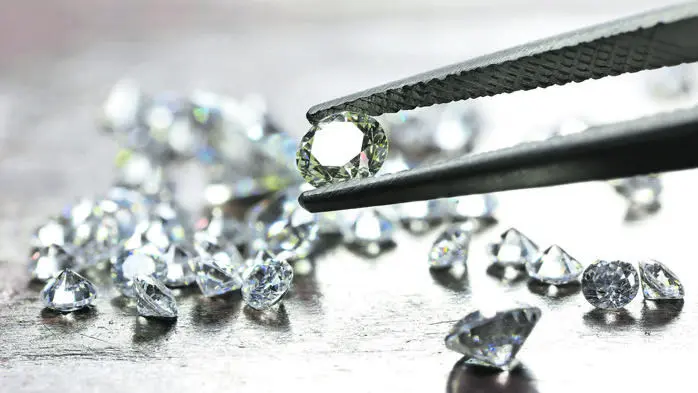 Viele kleine Diamanten