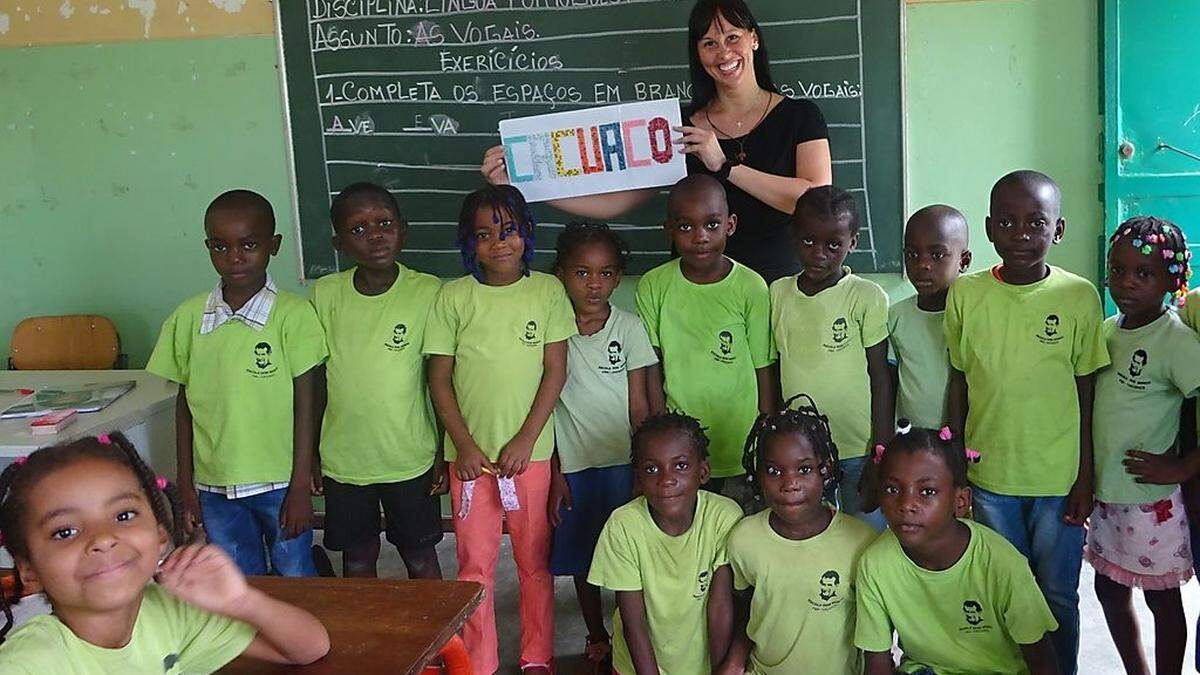 Studentin Verena Gorenschek aus Gonowetz unterrichtet vier Monate lang im    Bildungszentrum der Don-Bosco-Schwestern in Angola