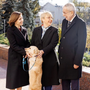 Auf dem offiziellen Instagram-Account von Präsidentin Maia Sandu sind Präsident Alexander Van der Bellen, seine slowenische Amtskollegin Nataša Pirc Musar mit Adoptivhund „Codrut“  zu sehen