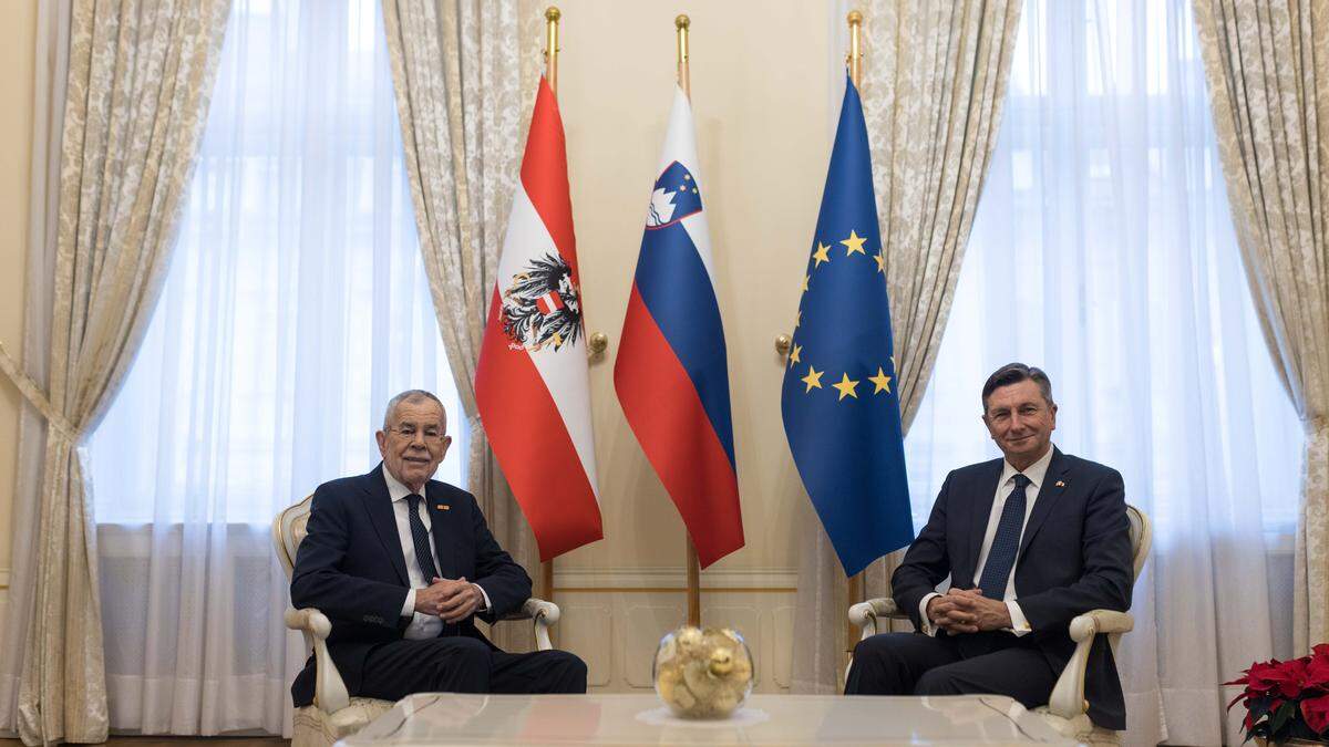 Bundespräsident Alexander van der Bellen zu Gast beim slowenischen Amtskollegen Borut Pahor 