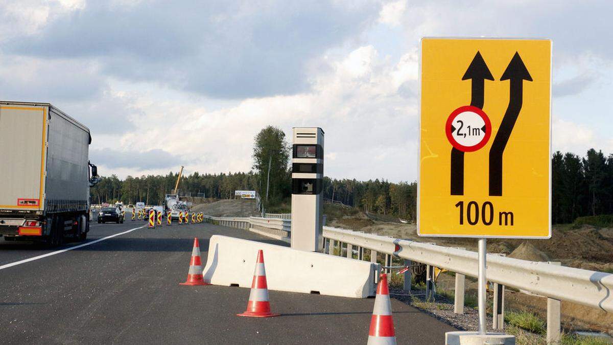 Die Blitzeranlage bei der S 7-Baustelle in Ilz sorgte bereits für viel Ärger bei Autofahren