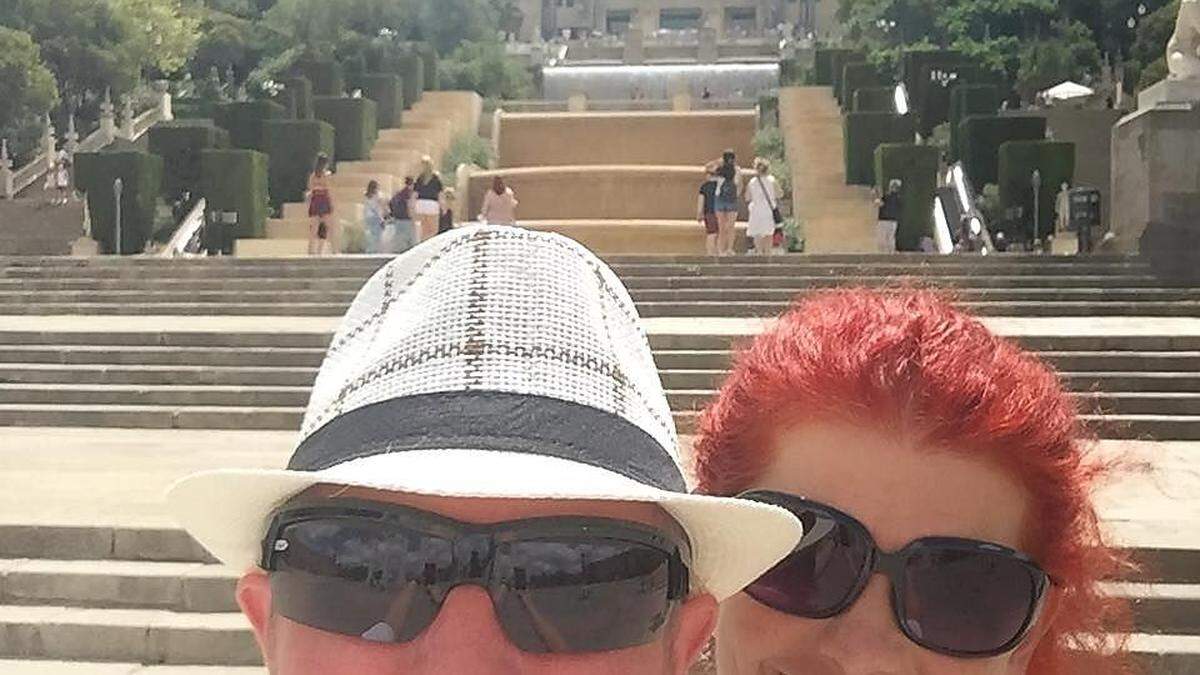 Eva und Michael Feitl aus Kapfenberg sind gerade in Barcelona