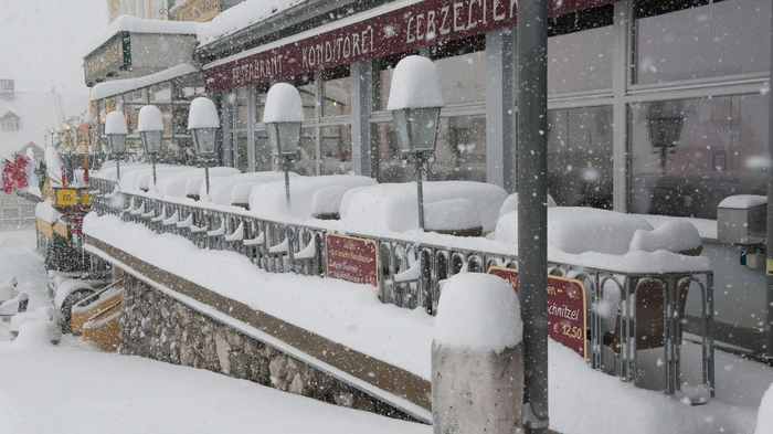 Tief verschneit präsentierte sich Mittwochfrüh Mariazell ...