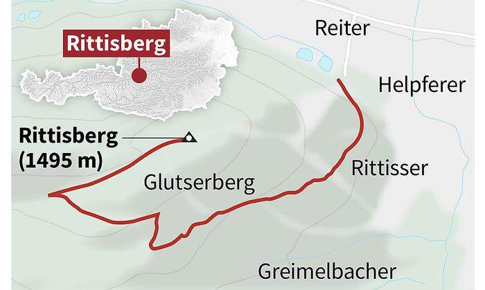 Die Route auf den Rittisberg