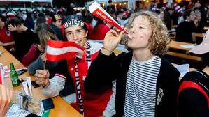 Tausende Fußballfans verfolgten das Auftaktspiel der Österreichischen Nationalmannschaft
