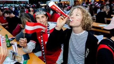 Tausende Fußballfans verfolgten das Auftaktspiel der Österreichischen Nationalmannschaft