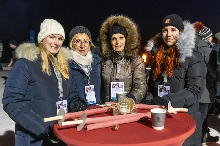 Auch eine Fackelwanderung stand auf dem Programm ...