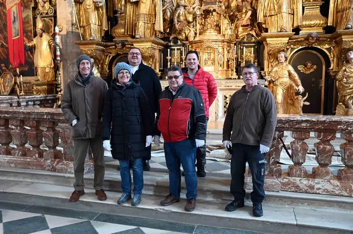 Peter Jascha, Edith Jascha, Gerhard Christoph Kalidz, Josef Bader, Björn Lubach und Josef Neuwirth (von links)