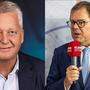 Die Kandidaten um das Amt des Eishockey-Präsidenten: Klaus Hartmann (links) fordert Amtsinhaber Gernot Mittendorfer (rechts) heraus