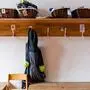 A picture taken on March 13, 2020 shows a cloakroom in a closed kindergarten in Halle/Saale, eastern Germany, after it was closed to limit the spread of the novel coronavirus. - With Germany reporting increasing COVID-19 cases reaching 2,369 including five deaths on March 12, 2020, German government has ramped up its response. The regional governments of Germany's 16 states will decide if they want to shutter school gates according to the local situation, Chancellor Angela Merkel said, adding that an option could be to bring forward April's Easter school holidays. (Photo by JENS SCHLUETER / AFP)
