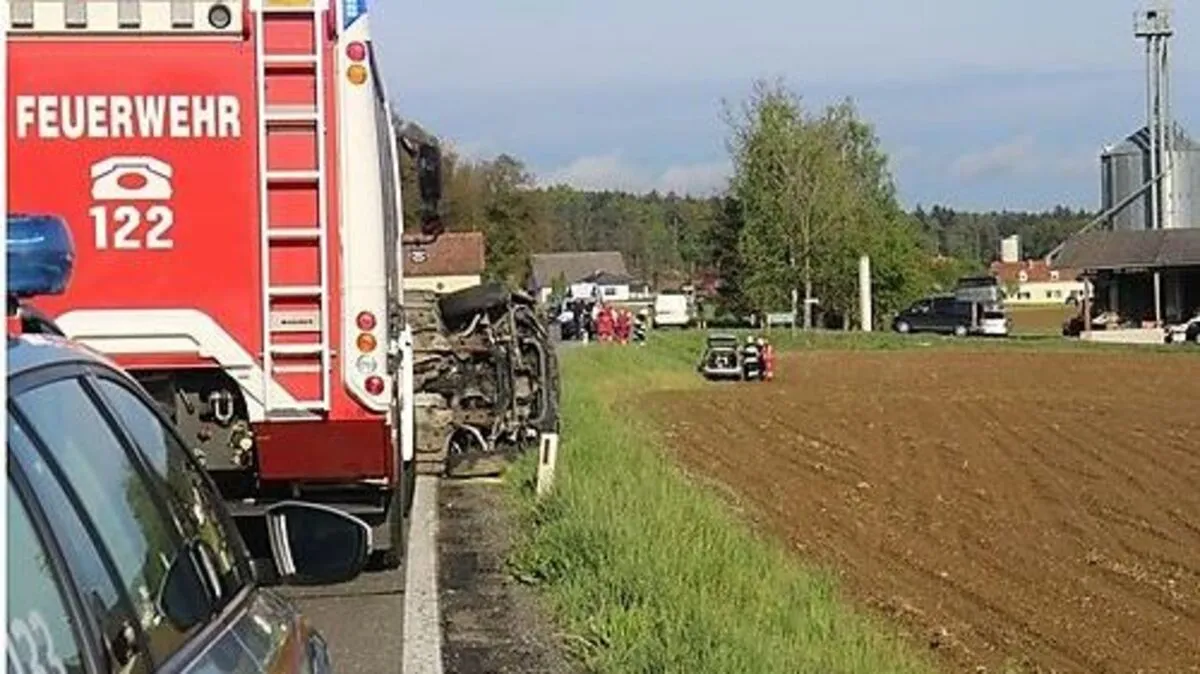Schwerer Unfall auf der L412