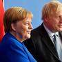 Johnson bei Merkel: Gesprächsbereit, aber ungelöste Brexit-Frage